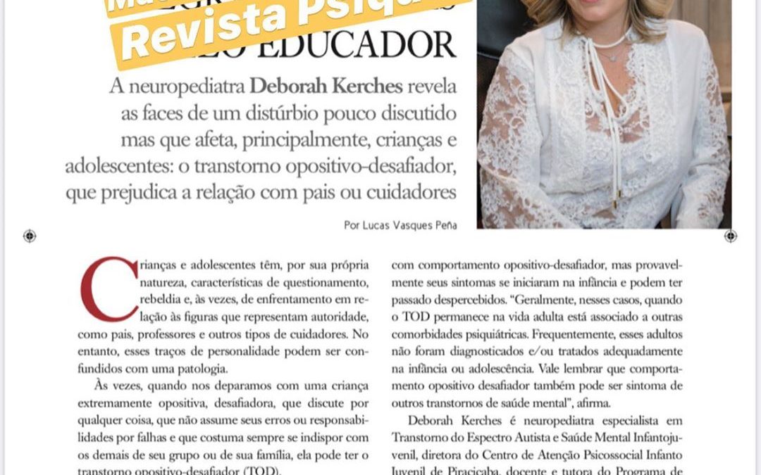 Transtorno Opositivo Desafiador (TOD), Revista Psiqué